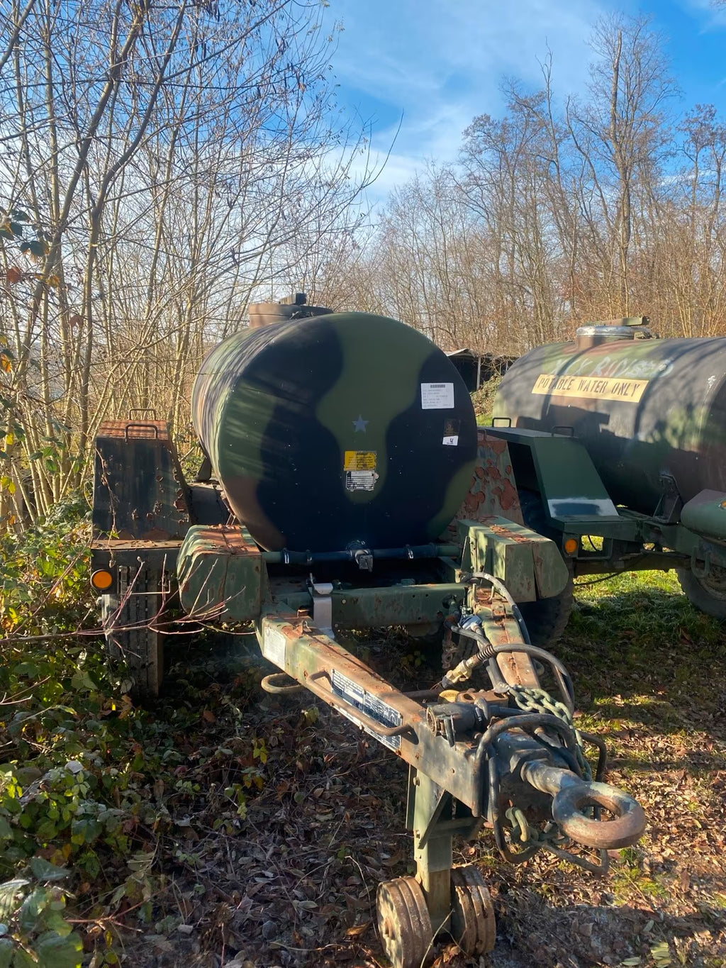 US Army Wasseranhänger,Weidefass, Tränke Bundeswehr Trailer