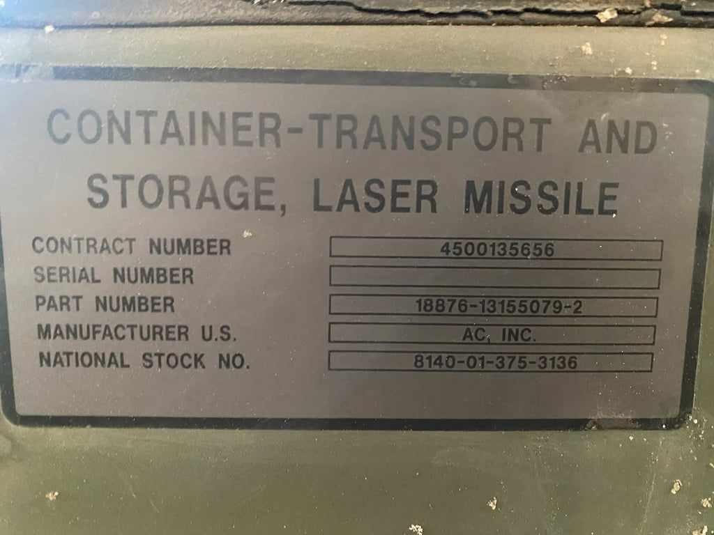 US Army Hellfire Case Box Missile Munitionskiste Expedition BW