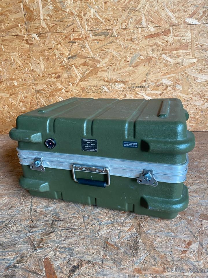US Army Transportkiste Mine Detecting Set 60x50x33cm Case NOS