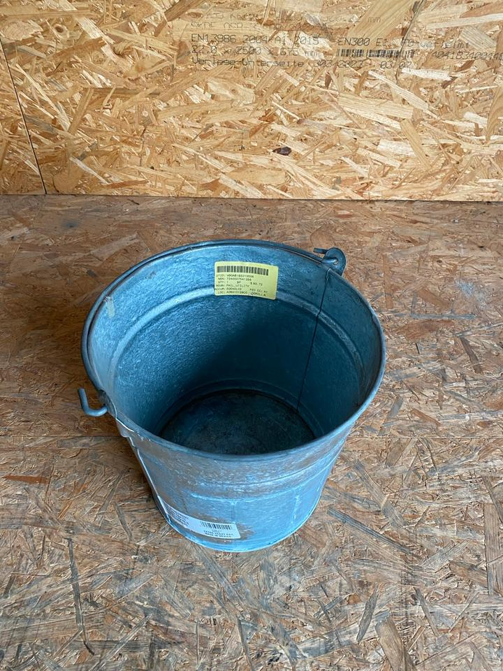 Original US Army Zink Eimer 10 Liter Neu Seltenheit