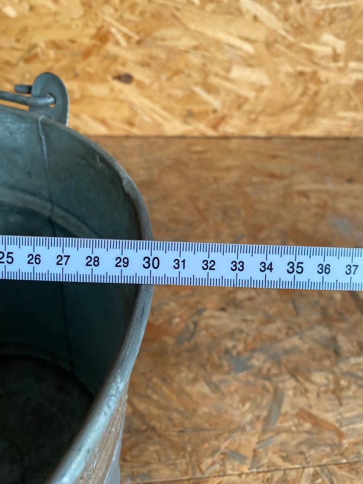 Original US Army Zink Eimer 10 Liter Neu Seltenheit