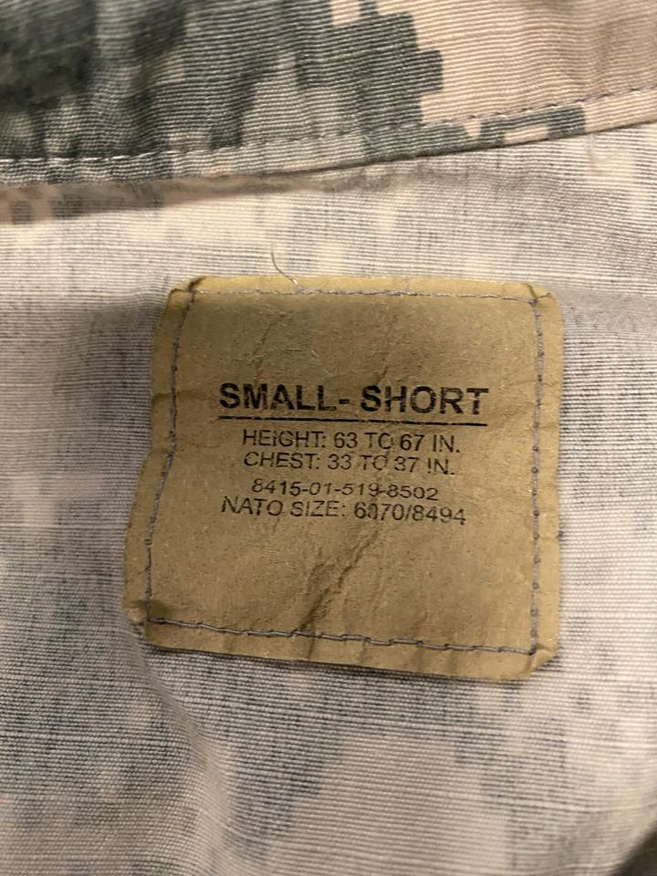 2x US Army Tarn Jacken mit Mängel Gr. Small-Short