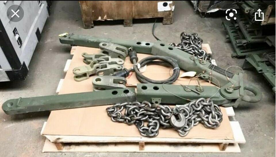 US Army Abschleppgabel Set NOS Humvee Tow Bar REO Oshkosh