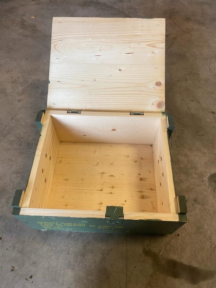 Bundeswehr Munitionskiste Holz Neuwertig BW 7,62x51 G3