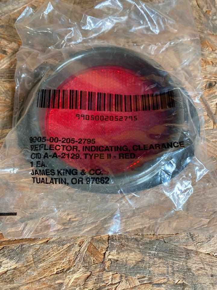US Army Humvee M Serie. Reflektor rot NEU
