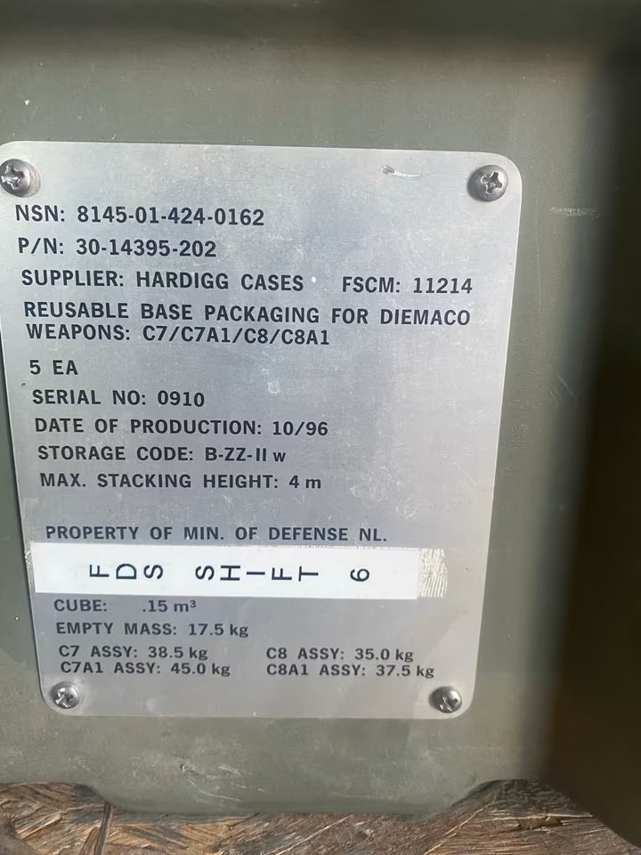 US Army Gun Case Hardigg M16 M4 Waffenkoffer