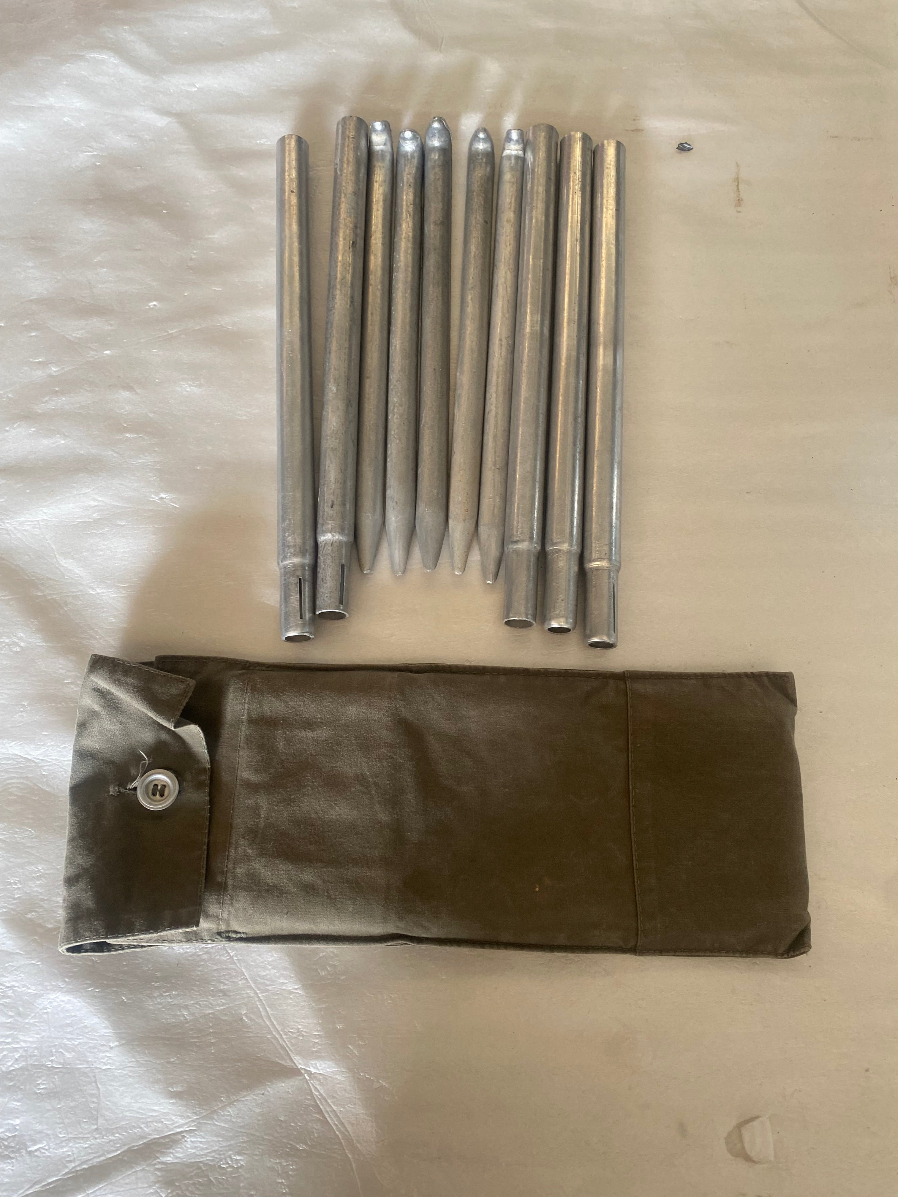 Original Bundeswehr Zelt Zubehör Zeltstangen NOS